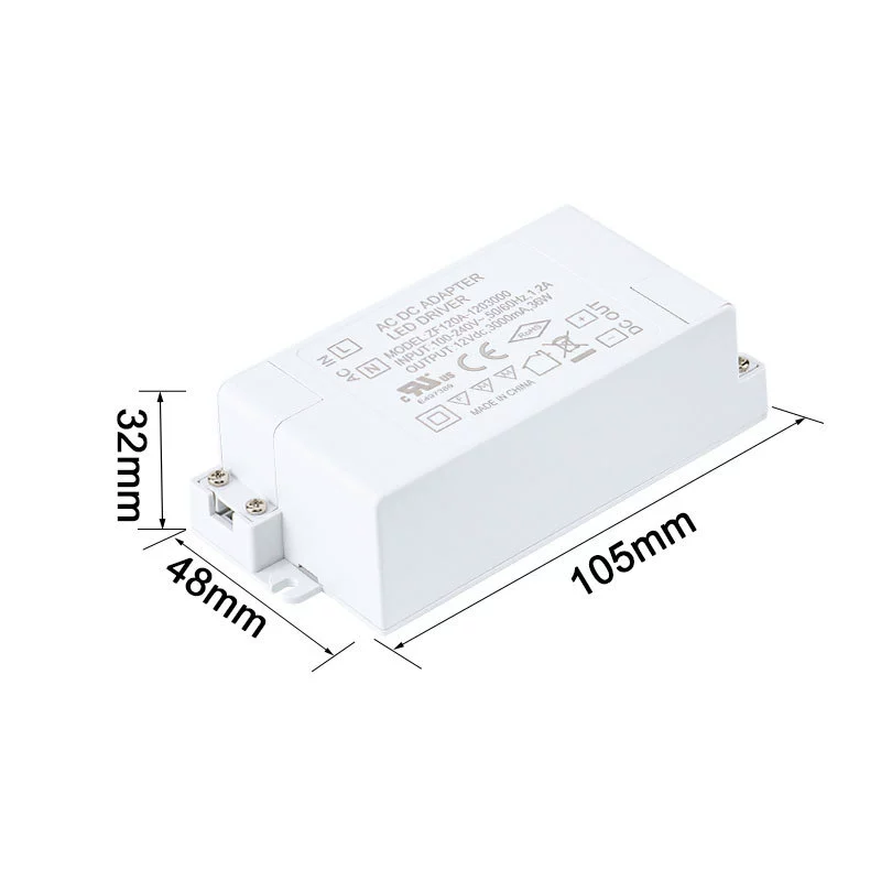 36W led驅(qū)動(dòng)電源UL/CE認(rèn)證12V3A/24V1.5A